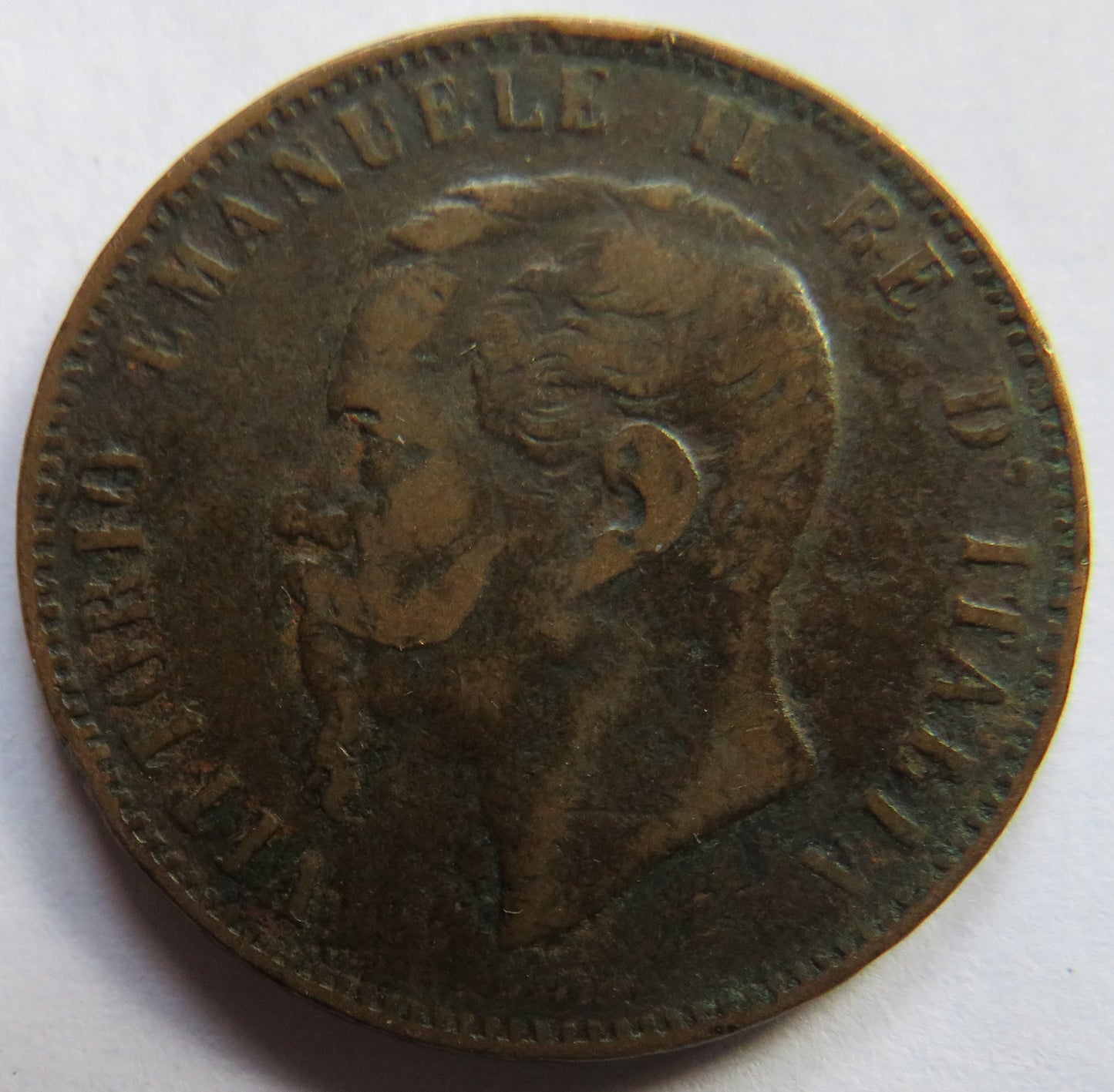 1866 Italy 10 Centesimi Coin