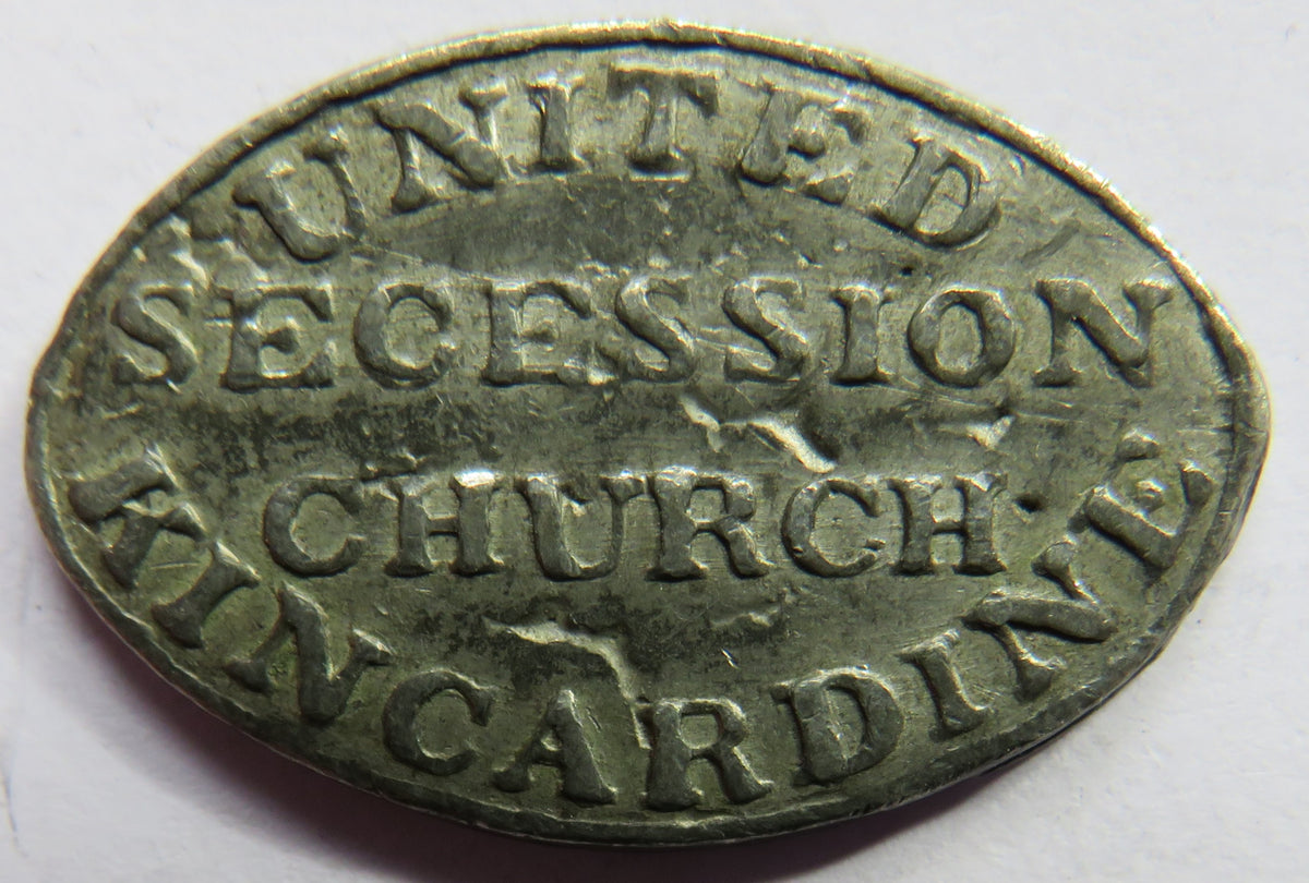 19thC Scottish Church Token United Secession Church Kincardine