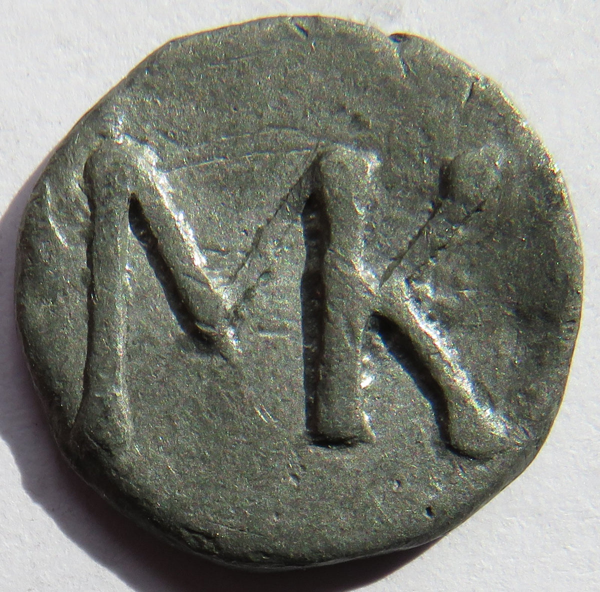 18thC Scottish Communion Church Token "MK"