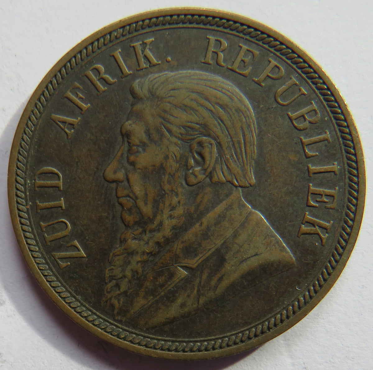 1898 South Africa One Penny Coin