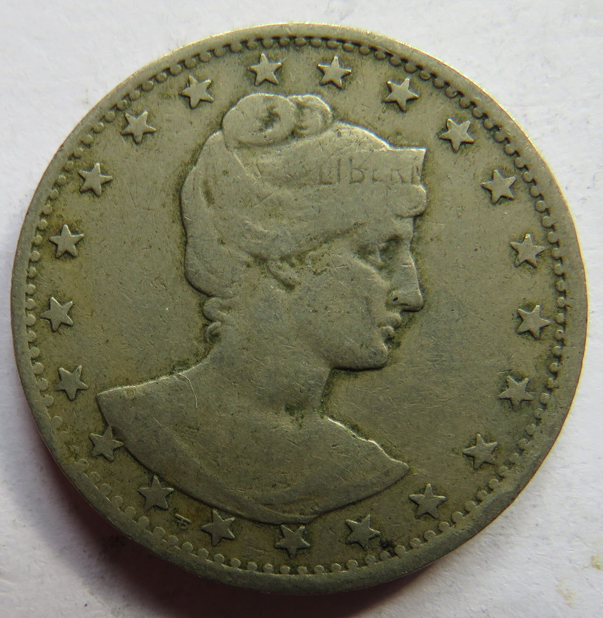 1901 Brazil 400 Reis Coin image 3