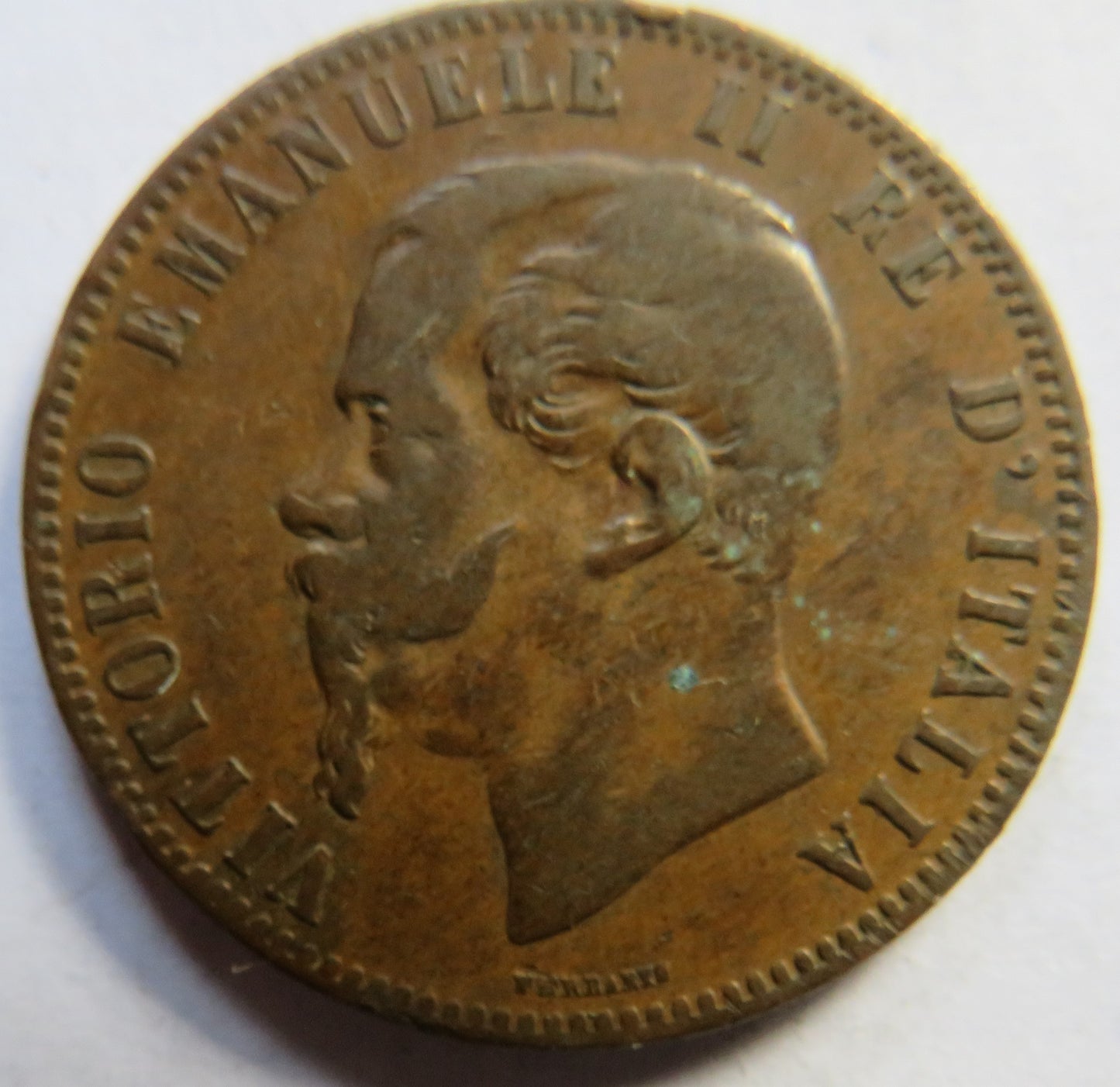 1866-OM Italy 10 Centesimi Coin
