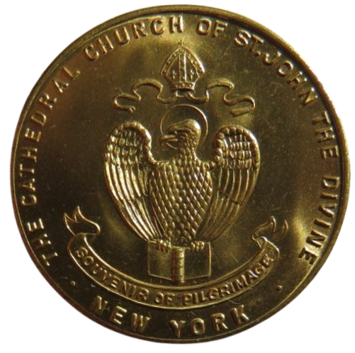The Cathedral Church of St.John The Divine New York Souvenir of Pilgrimage Medal