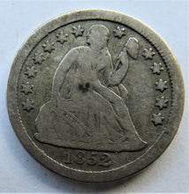 Load image into Gallery viewer, 1852 United States of America Seated Liberty One Dime Coin
