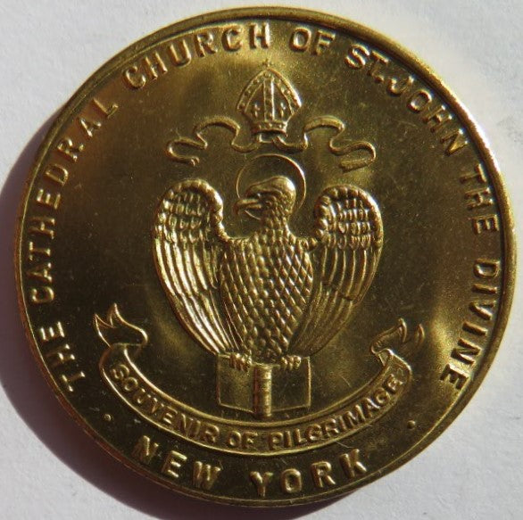 The Cathedral Church of St.John The Divine New York Souvenir of Pilgrimage Medal