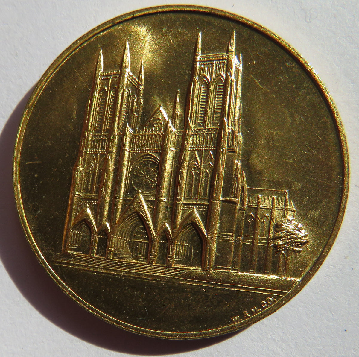 The Cathedral Church of St.John The Divine New York Souvenir of Pilgrimage Medal