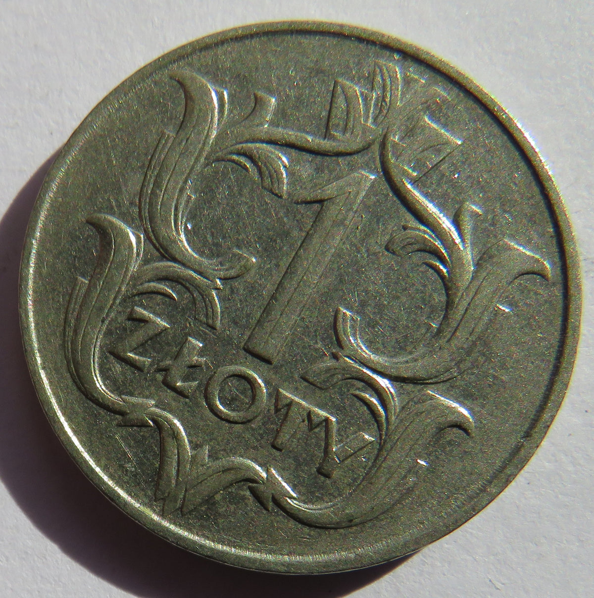 1929 Poland One Zloty Coin