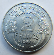 Load image into Gallery viewer, 1950 France 2 Francs Coin Unc
