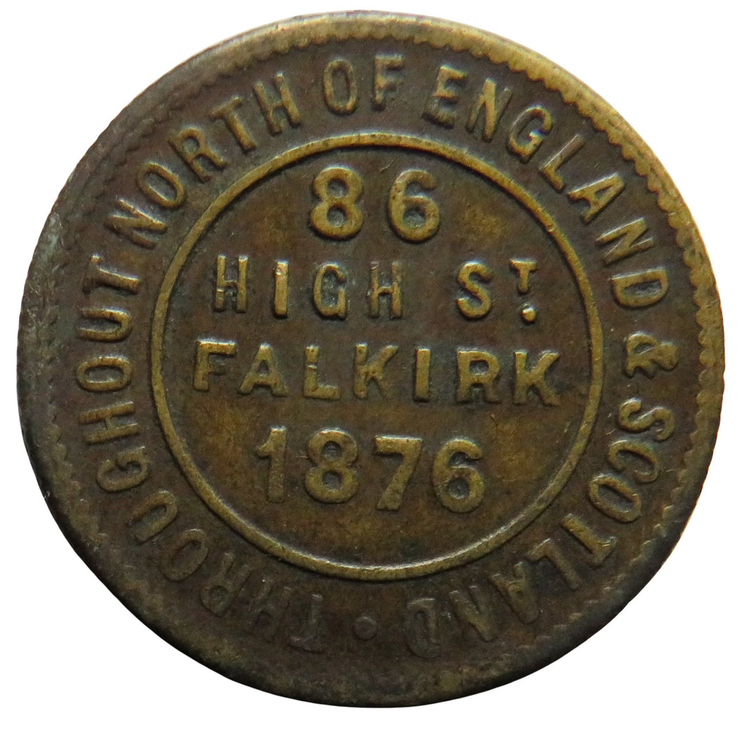 1876 The London & Newcastle Tea Company Falkirk Token