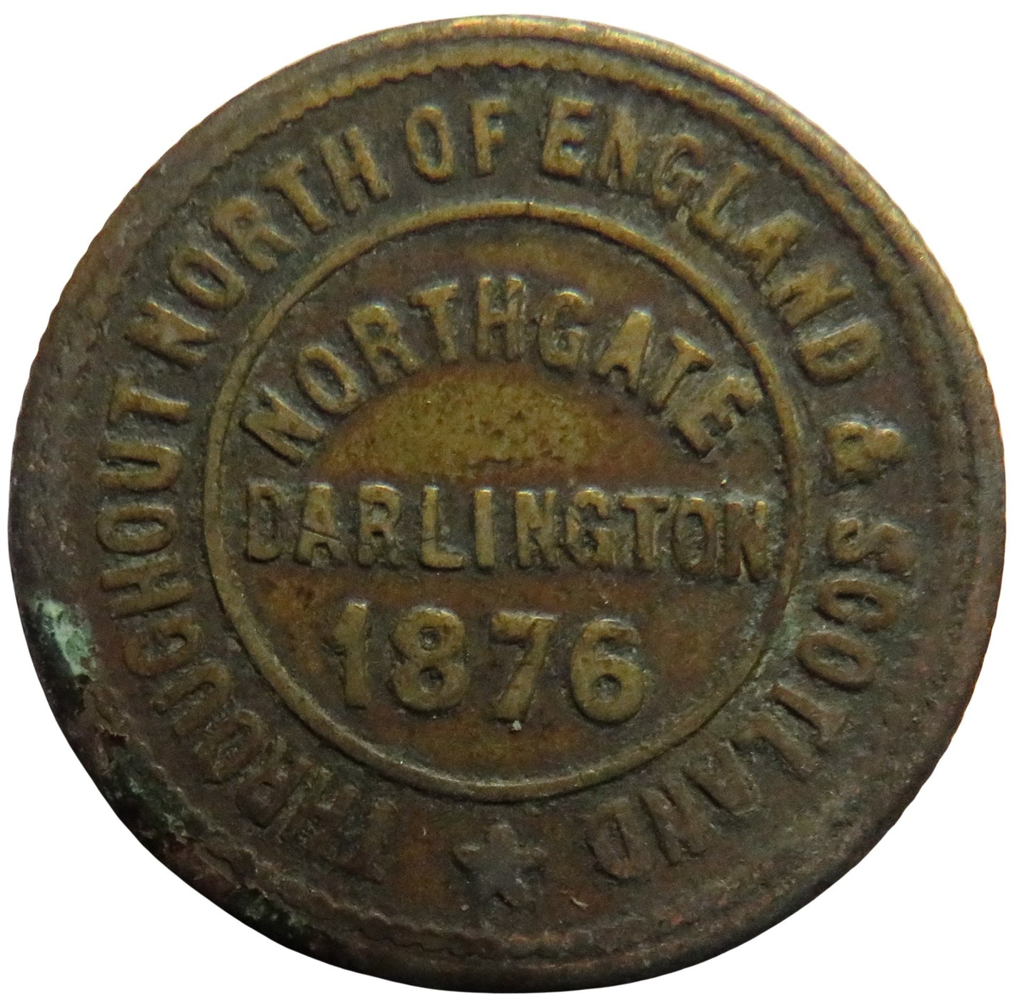1876 The London & Newcastle Tea Company Darlington Token