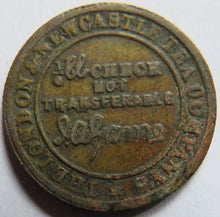 Load image into Gallery viewer, 1876 The London &amp; Newcastle Tea Company Darlington Token
