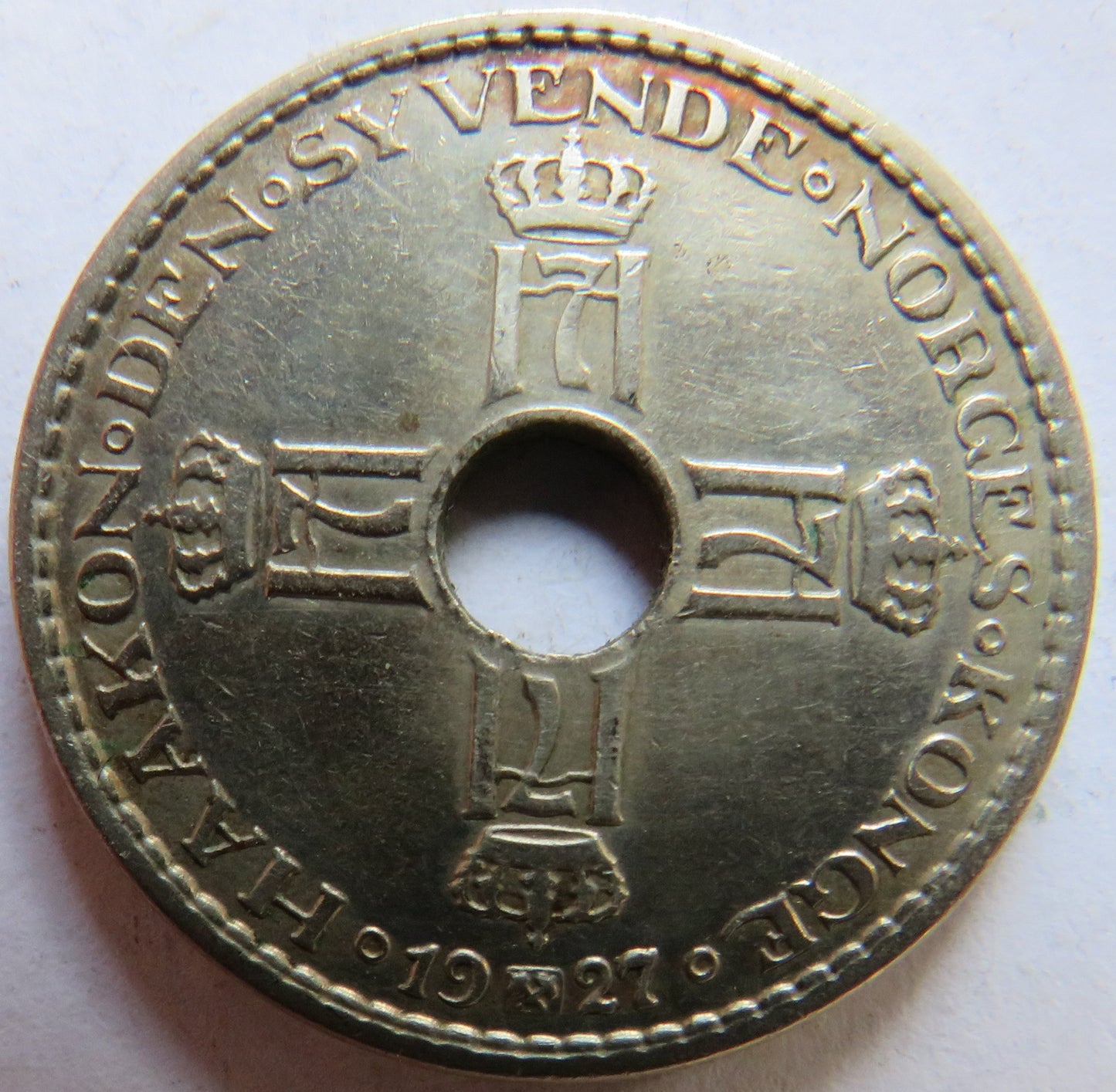 1927 Norway One Krone Coin