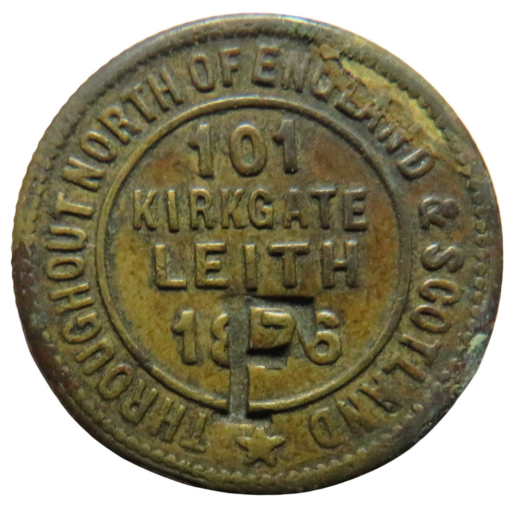 1876 The London & Newcastle Tea Company Leith Token F Stamp