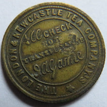 Load image into Gallery viewer, 1876 The London &amp; Newcastle Tea Company Edinburgh Token F Stamp
