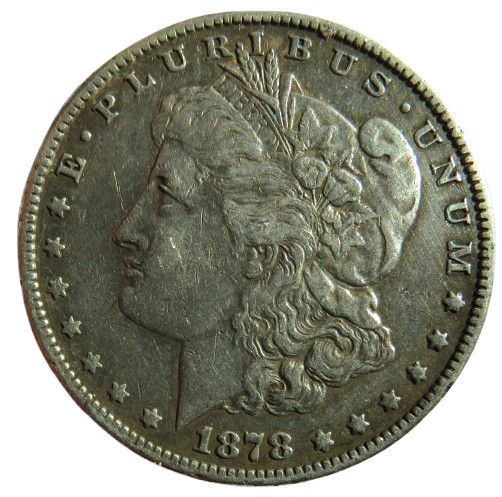 1878-S USA Silver Morgan $1 One Dollar Coin