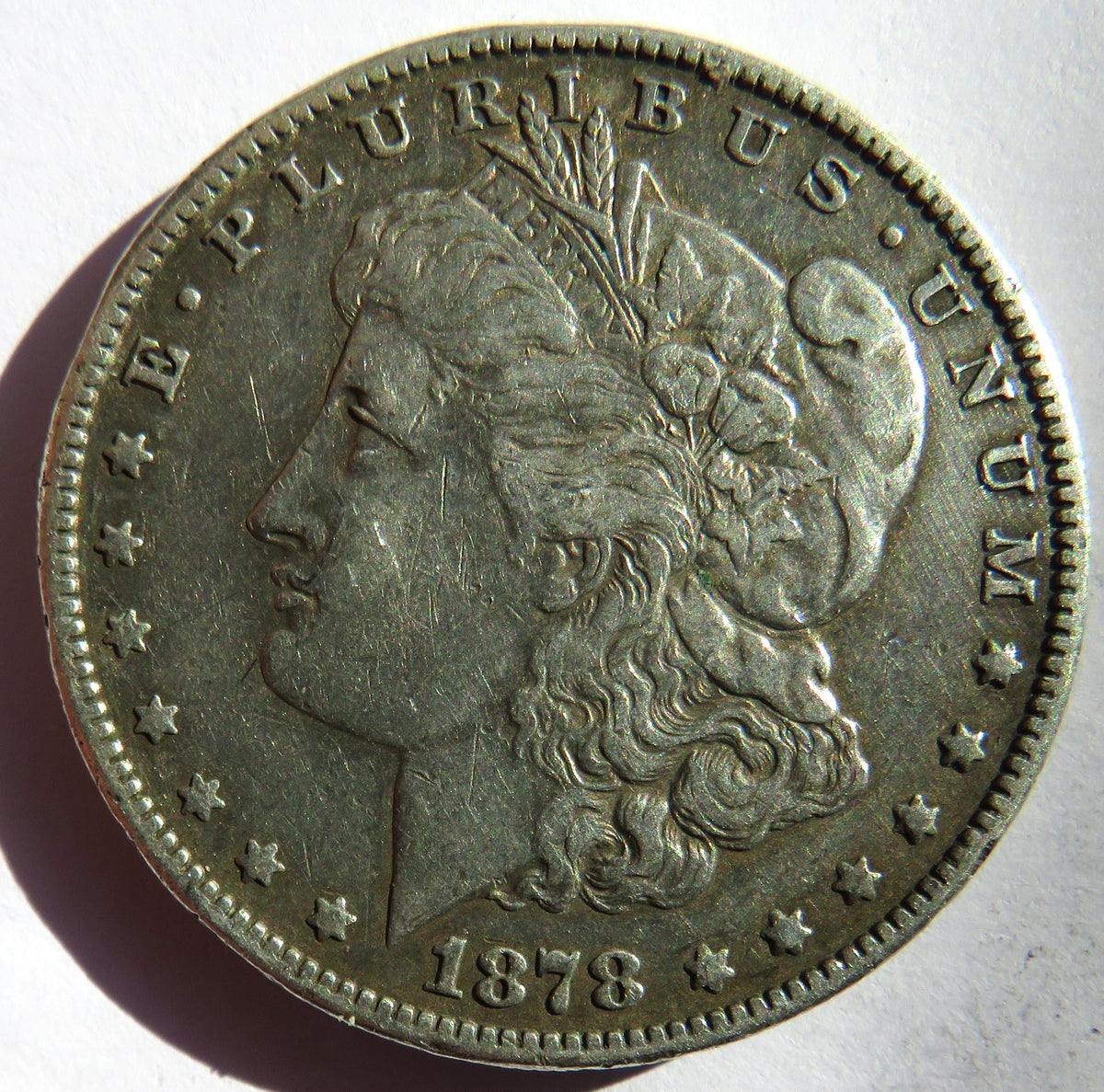 1878-S USA Silver Morgan $1 One Dollar Coin