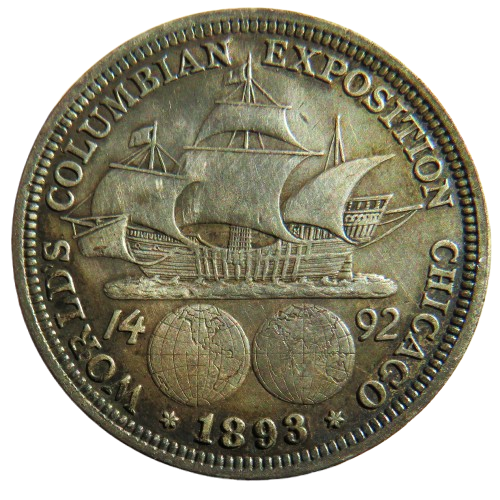 1893 USA Silver $1/2 Half Dollar Coin World's Columbian Exposition Chicago