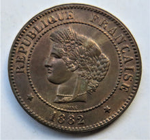 Load image into Gallery viewer, 1882-A France 5 Centimes Coin In High Grade
