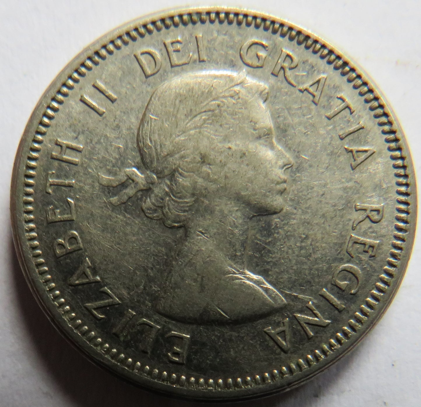 1963 Queen Elizabeth II Canada 5 Cents Coin