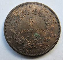 Load image into Gallery viewer, 1882-A France 5 Centimes Coin In High Grade
