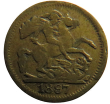 Load image into Gallery viewer, 1897 Imitation Sovereign Bavarian Spielmarke Token / Coin
