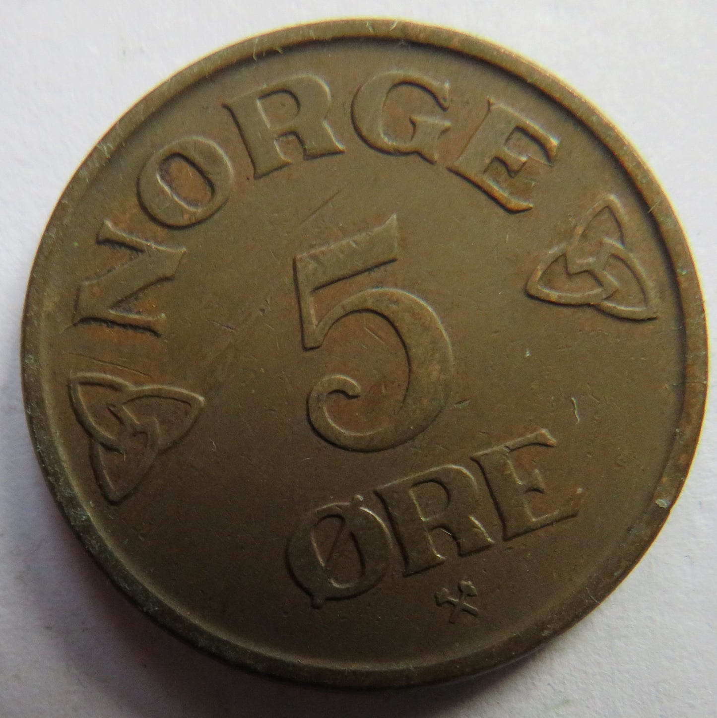 1952 Norway 5 Ore Coin