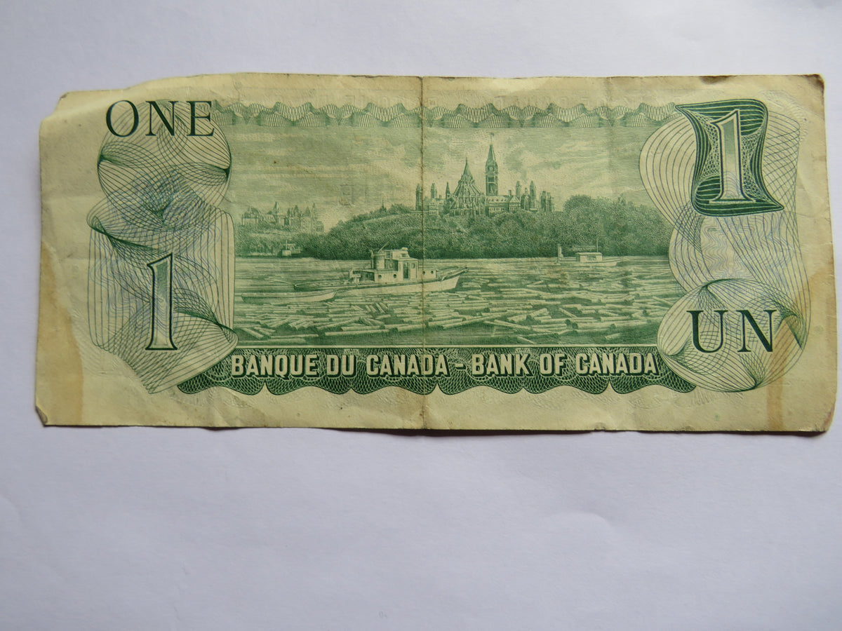 1973 Bank of Canada $1 One Dollar Banknote