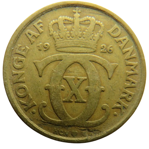 1926 Denmark One Krone Coin