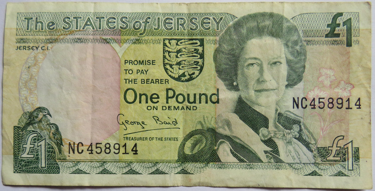 The States of Jersey £1 One Pound Banknote