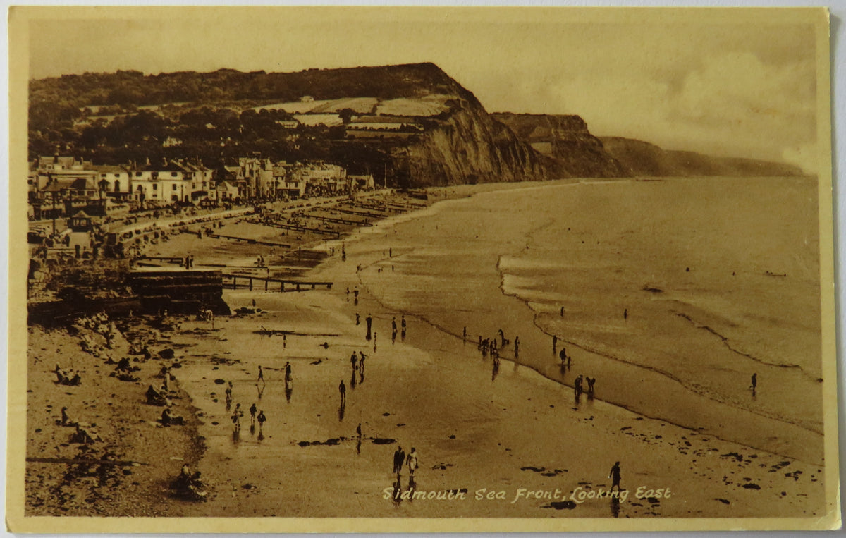 Vintage Postcard of Sidmouth Sea Front, Looking East