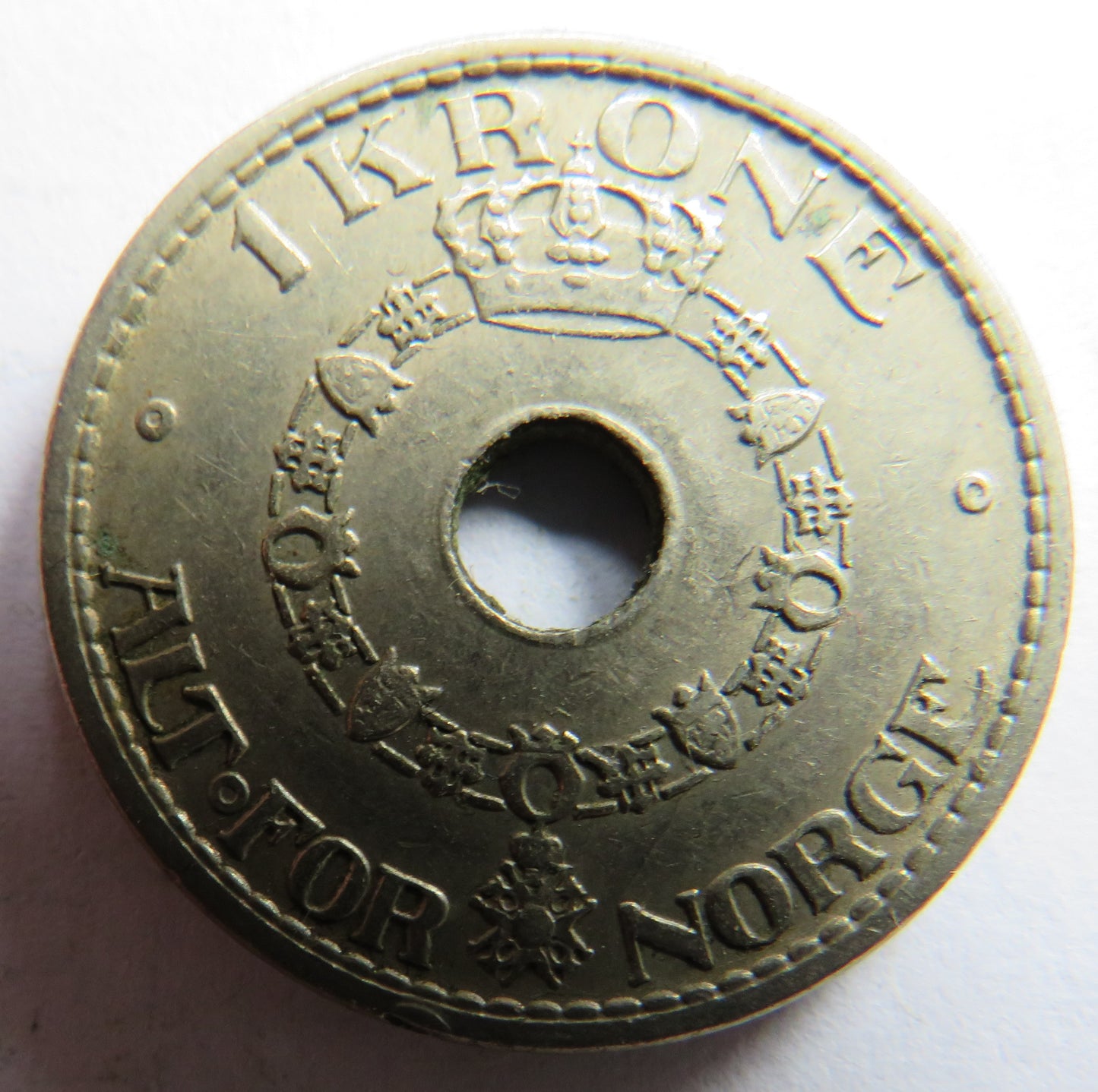 1951 Norway One Krone Coin
