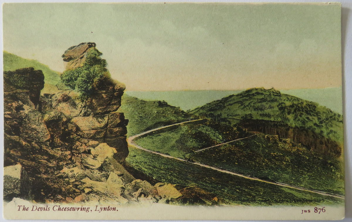 Vintage Postcard of The Devils Cheesewring, Lynton