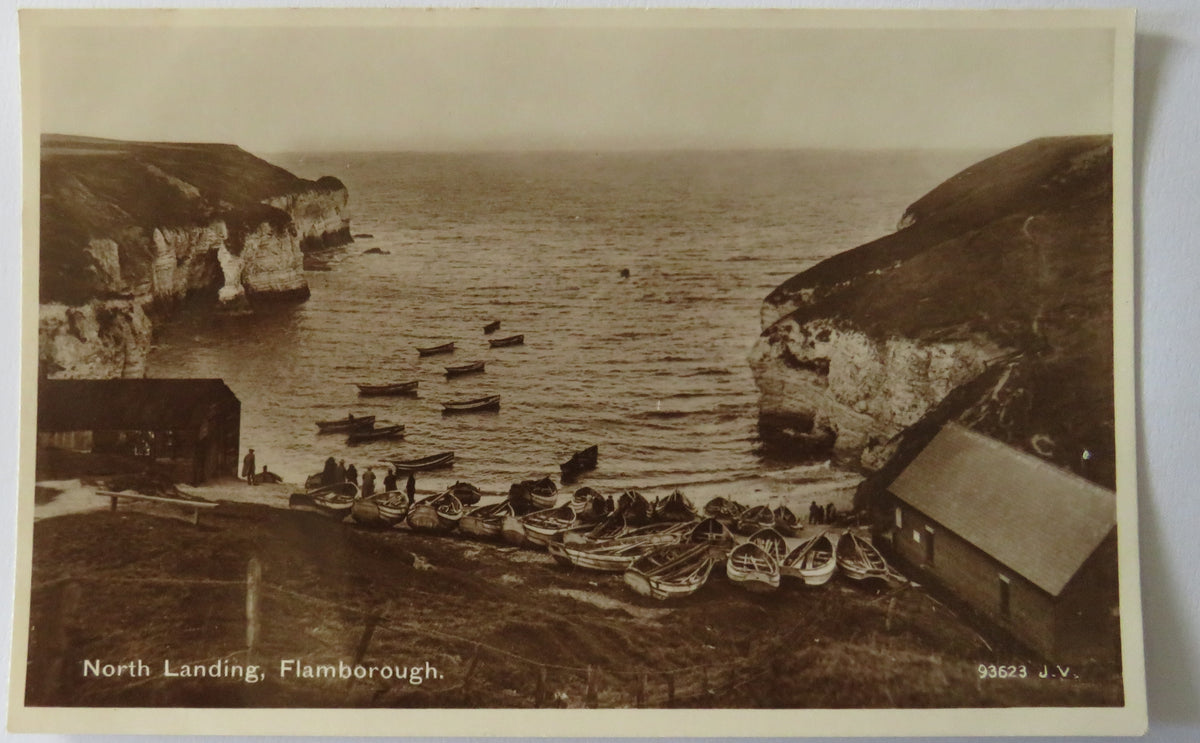 Vintage Postcard of North Landing, Flamborough, Valentines