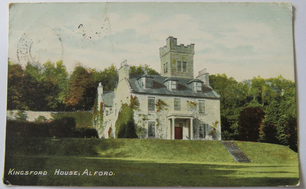 Vintage Postcard of Kingsford House, Alford