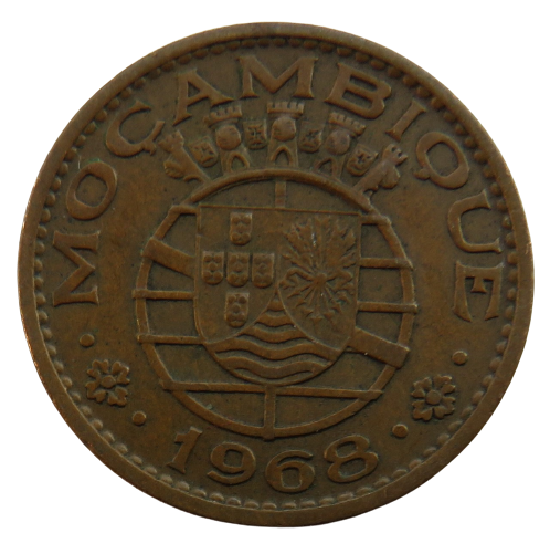 1968 Mozambique One Escudo Coin