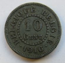 Load image into Gallery viewer, 1916 Belgium 10 Centimes Coin
