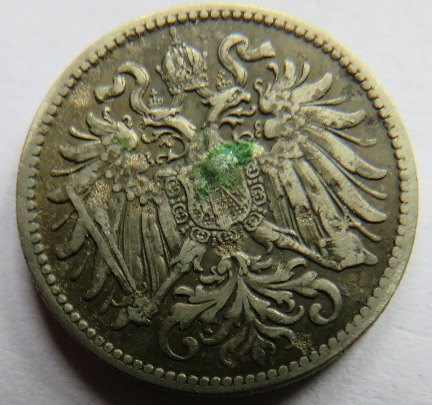 1908 Austria 10 Heller Coin