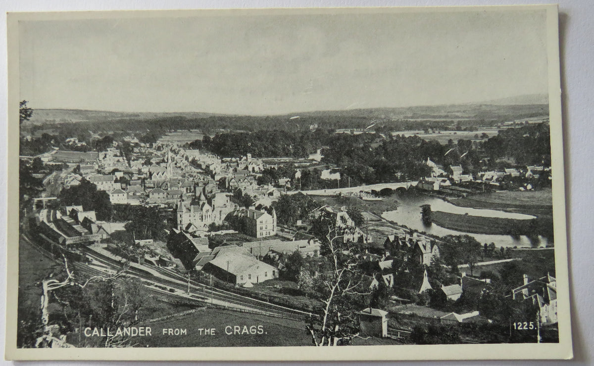 Vintage Postcard of Callander From The Crags, The Best of All Series