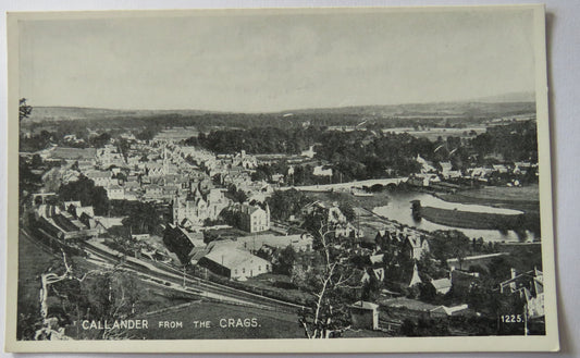 Vintage Postcard of Callander From The Crags, The Best of All Series
