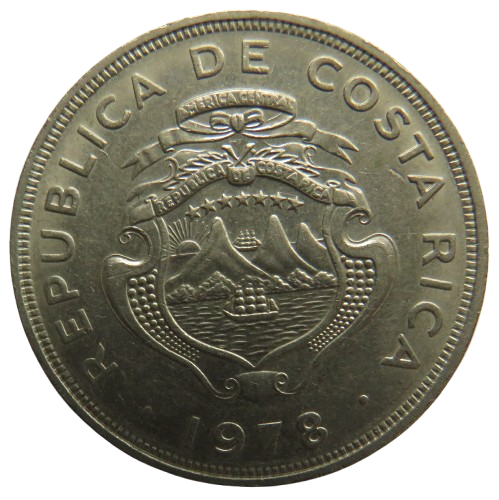 1978 Costa Rica 2 Colones Coin