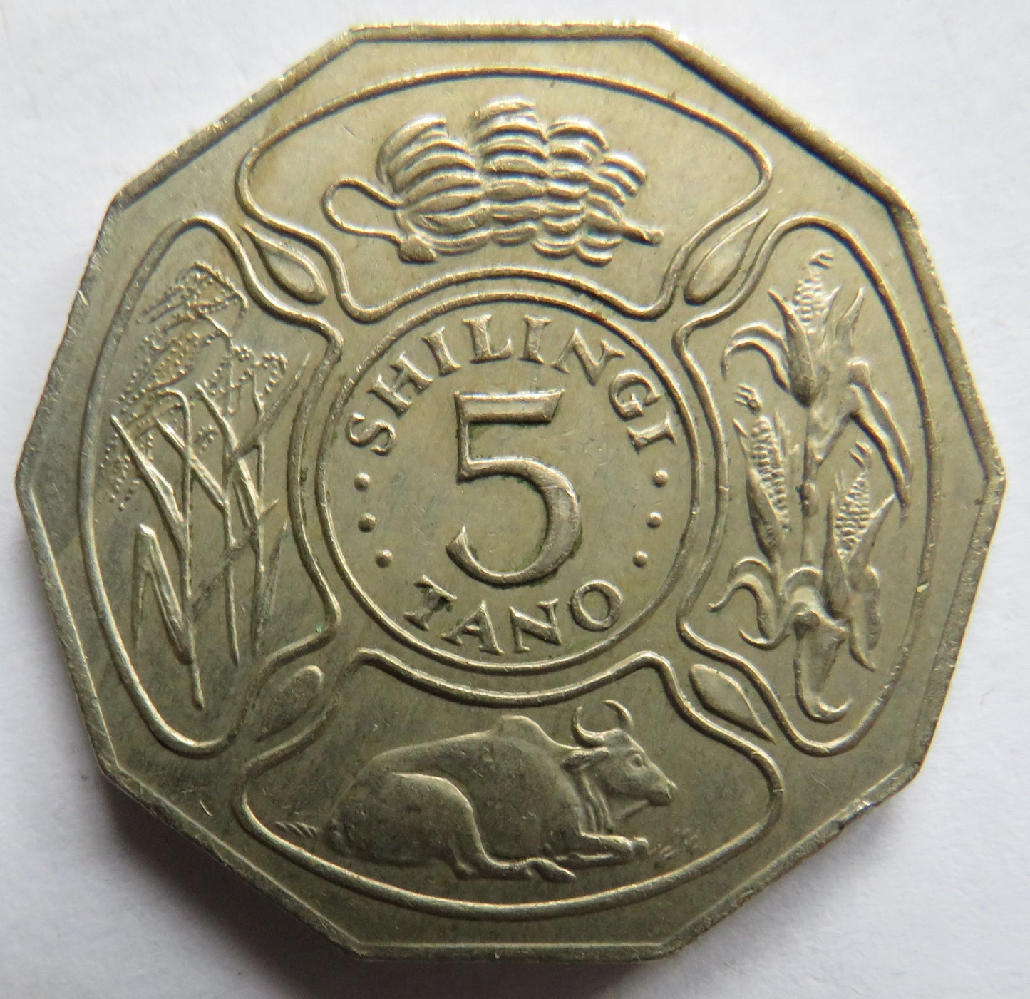 1971 Tanzania 5 Shilingi Coin