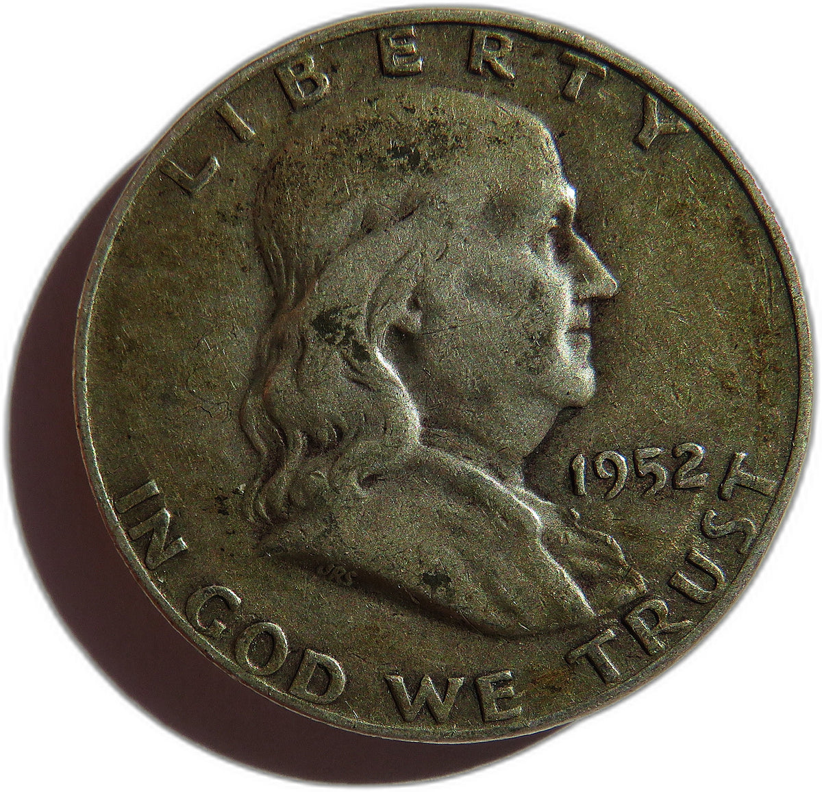 1952 USA Franklin $1/2 Half Dollar Coin (.900 Silver)