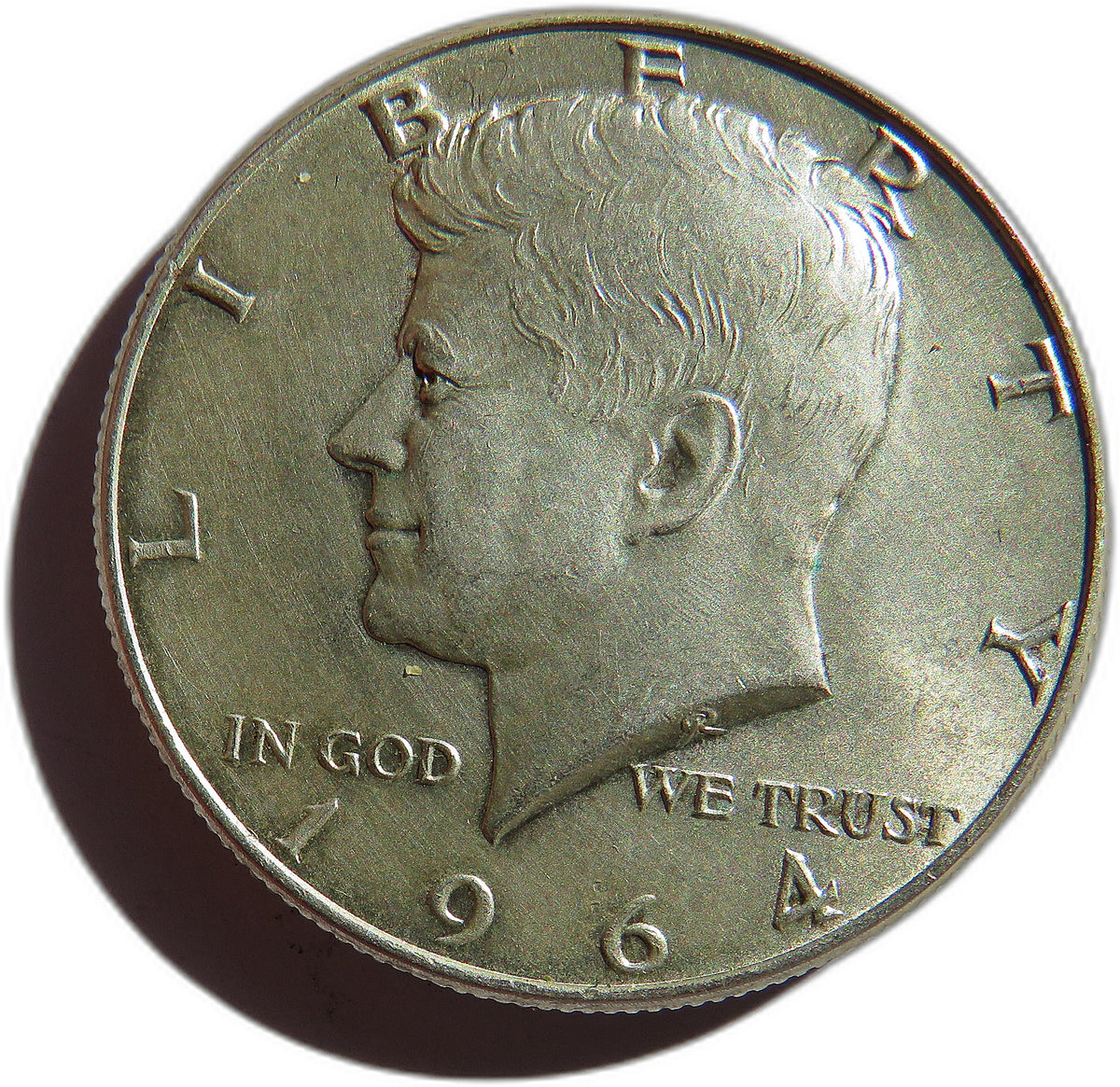 1964 USA Kennedy $1/2 Half Dollar Coin (.900 Silver)