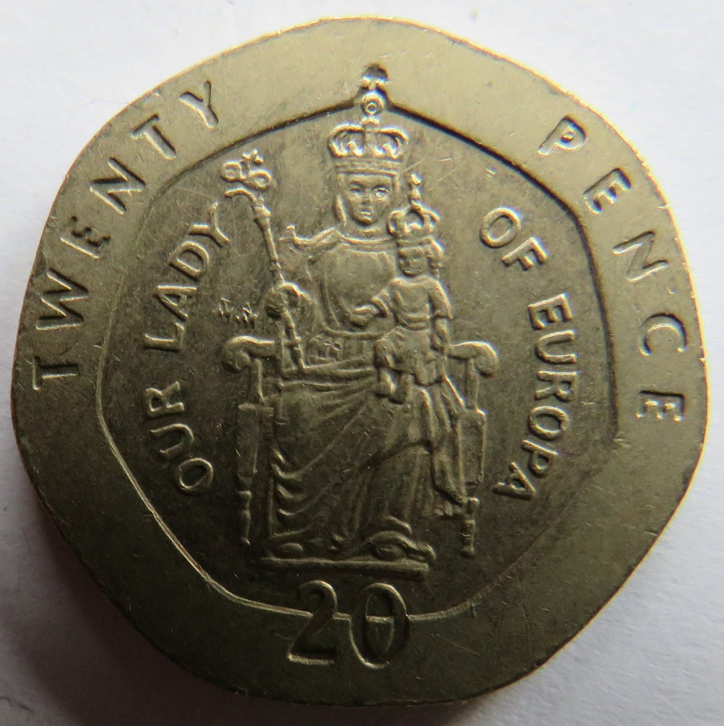 1988 Gibraltar 20p Twenty Pence Coin
