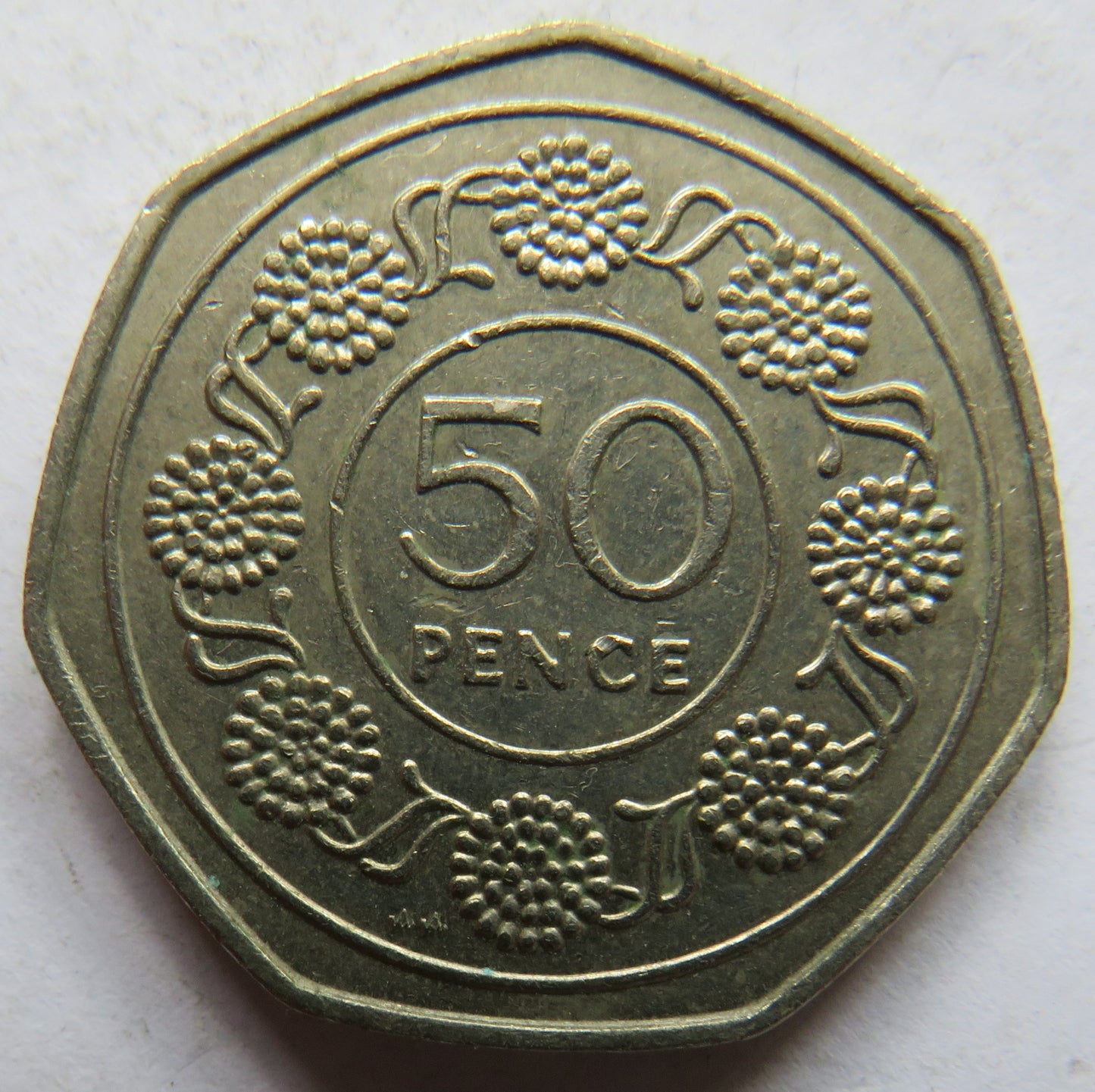 1988 Gibraltar 50 Pence Coin