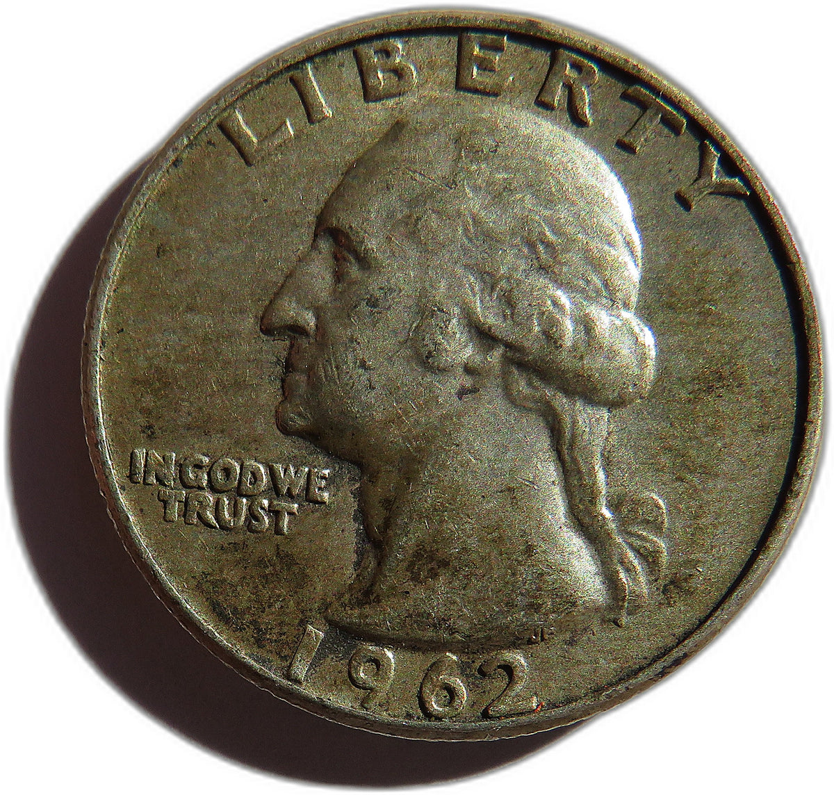 1962 USA Washington Silver $1/4 Quarter Coin