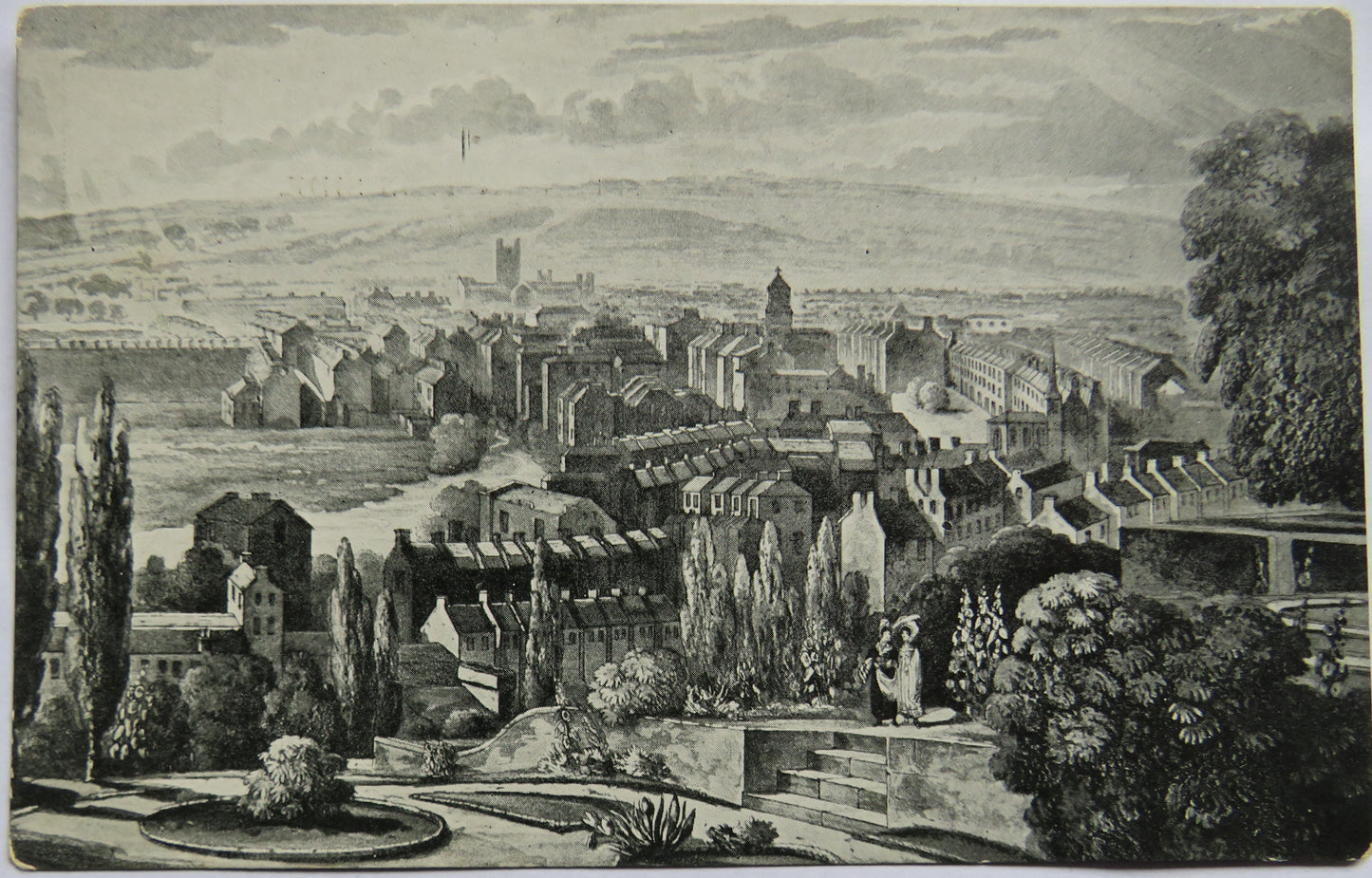 Vintage Postcard of Bath From Beechen Cliff