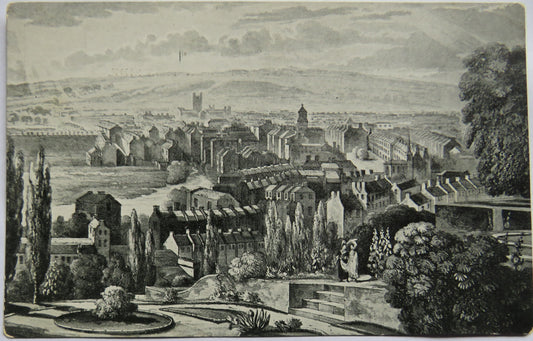 Vintage Postcard of Bath From Beechen Cliff