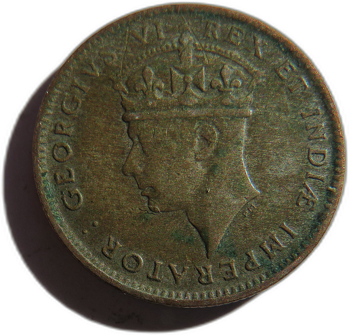 1937 King George VI East Africa 50 Cents / Half Shilling Coin