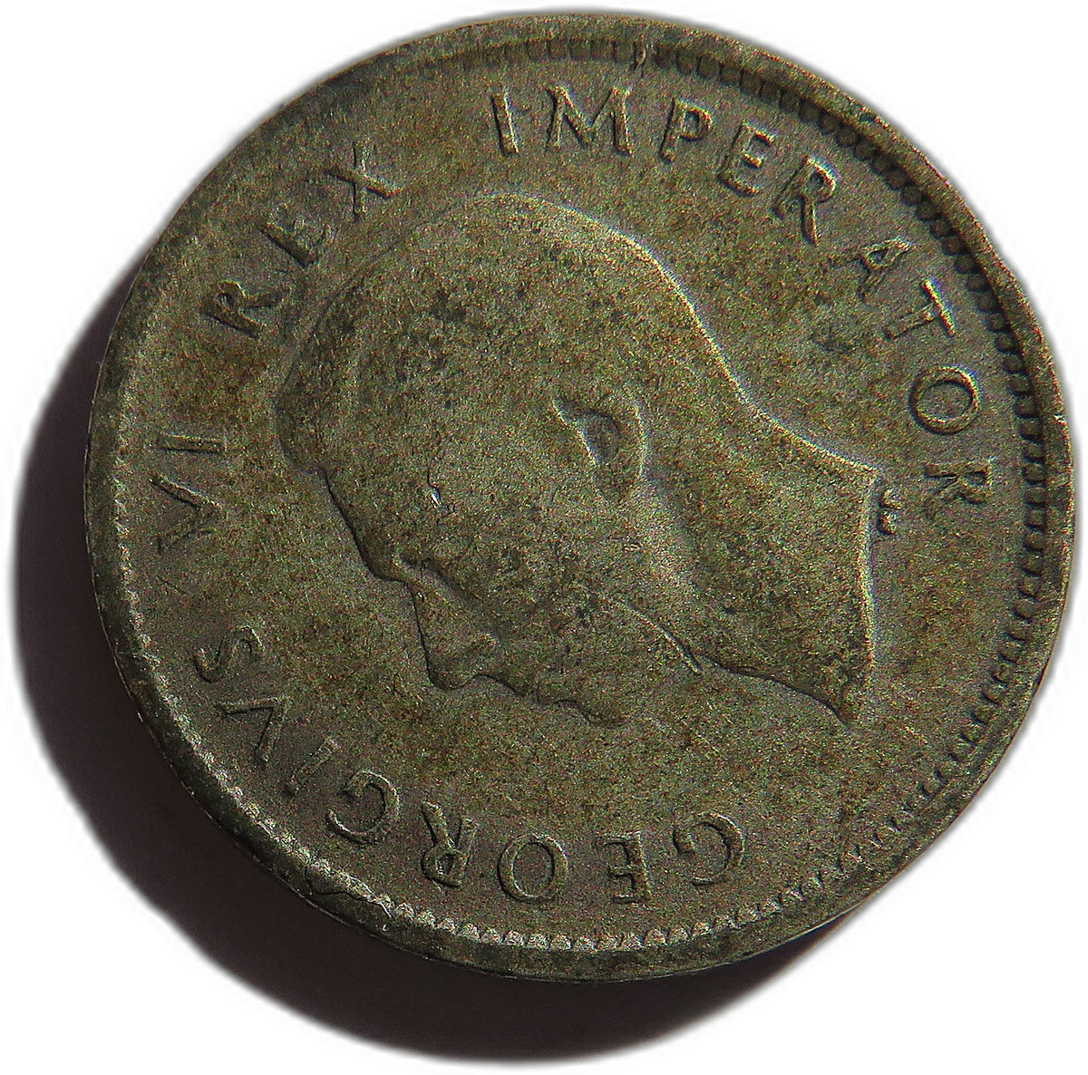 1941 King George VI South Africa Silver Sixpence Coin